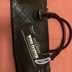 Primeware Quilted Black Wine Carrier